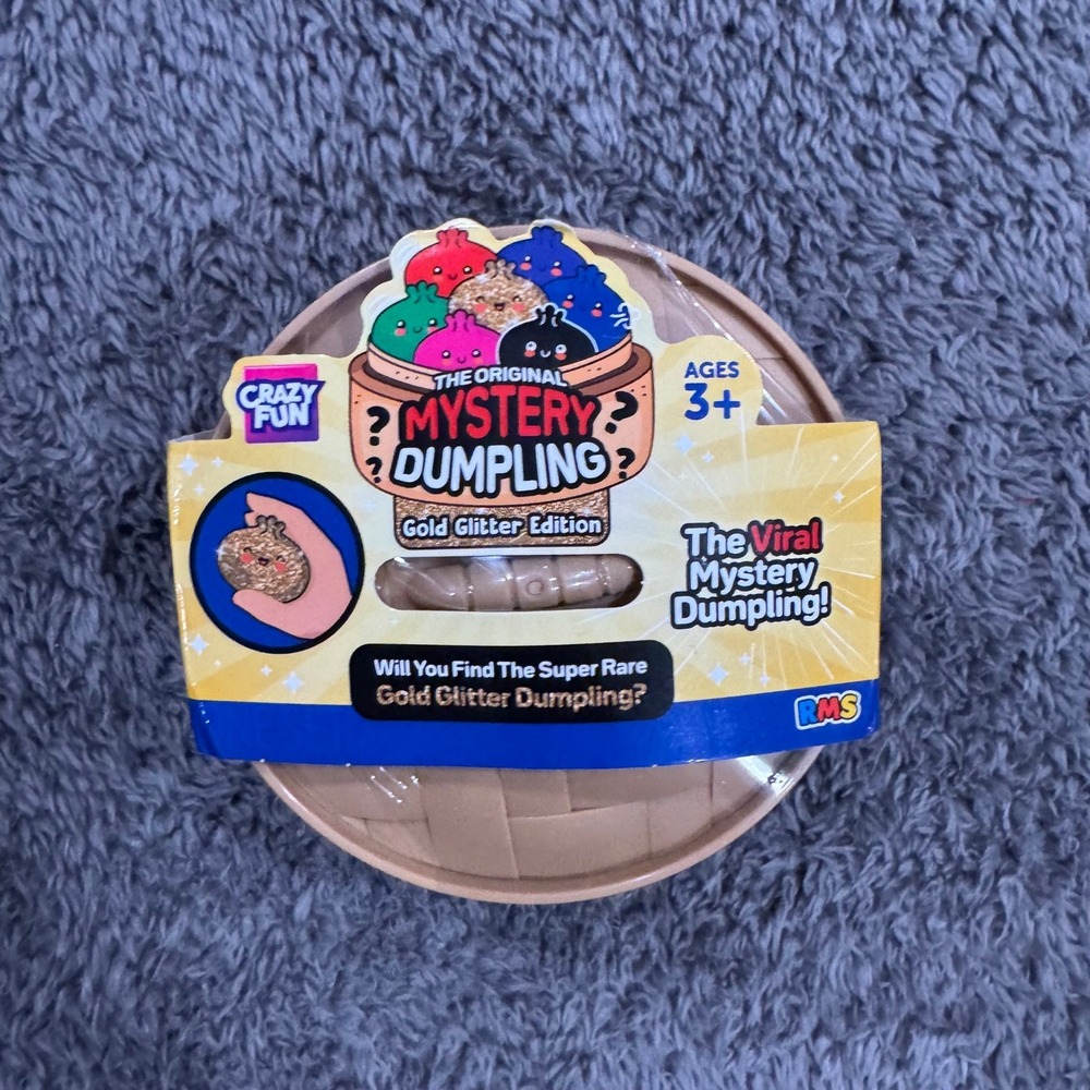 Crazy Fun Original Mystery Dumpling Gold Glitter Edition Viral Squishy Toy New